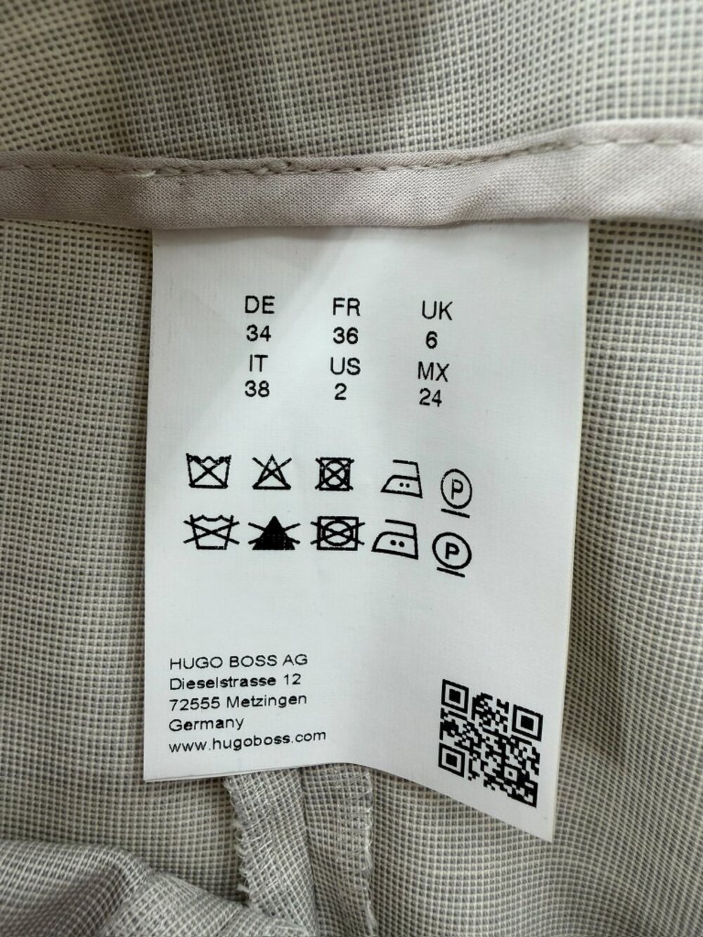 Hugo Boss Light Grey Virgin Wool Suit Pants - Picture 3 of 5